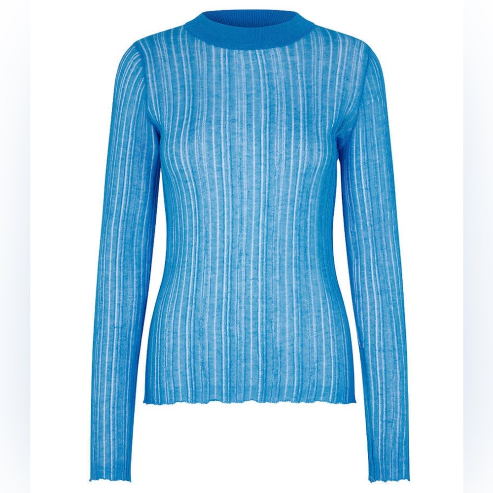 Samsoe Samsoe Wendy Crew Neck in Ibiza Blue